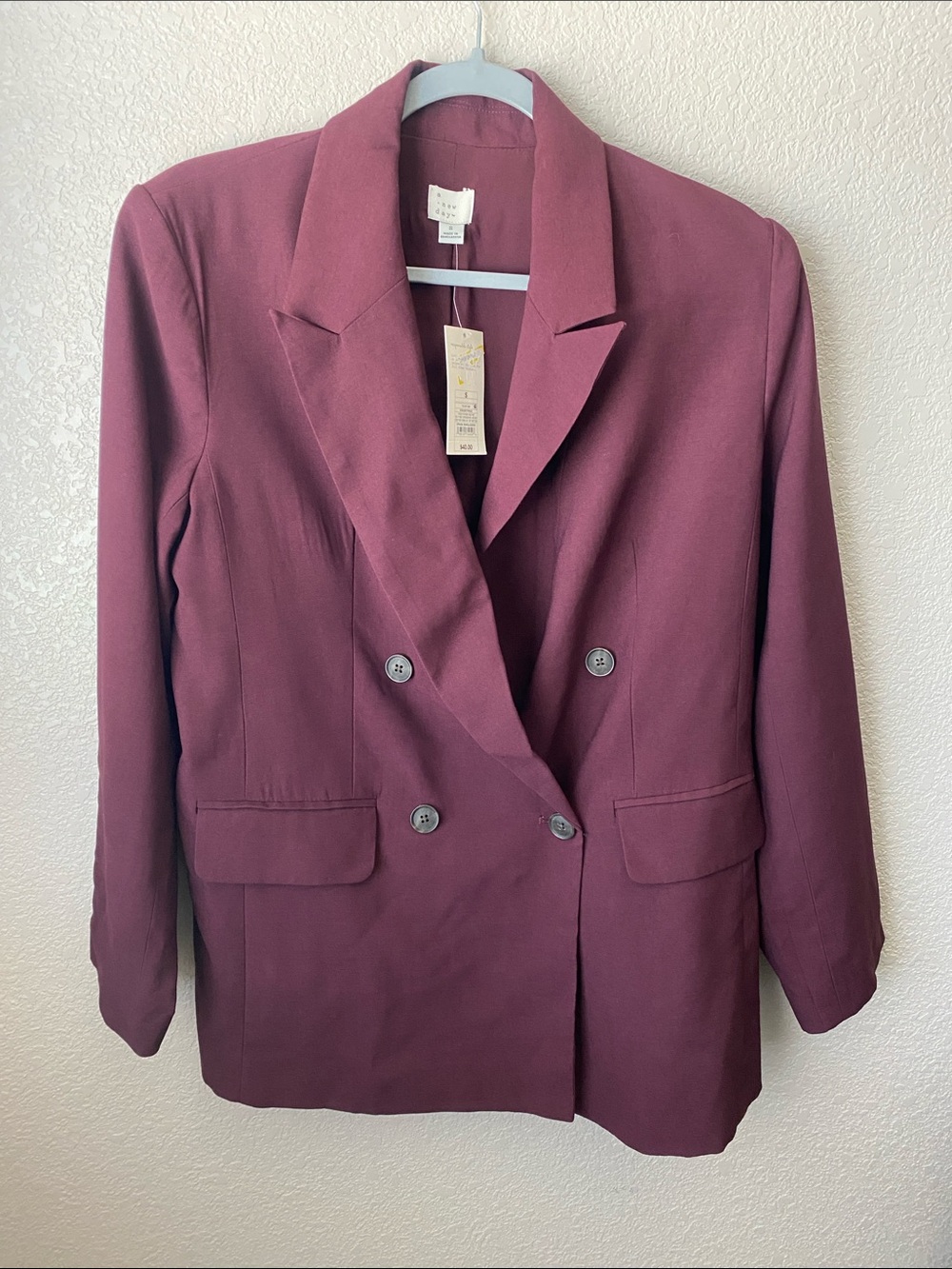 A New Day Brand Burgundy  Professional Blazer (Reduced Price!!!!!)